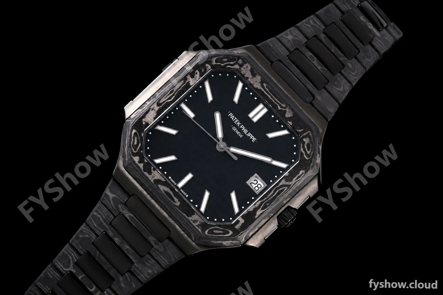 Patek Philippe - Cubitus 7128 40mm Black Carbon Black Dial DIWF A324 - Image 21