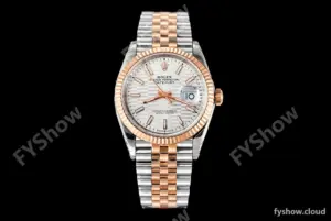 Rolex - Datejust 126231 36mm Jub Flt 904L RG/SS Silver Textured/Stk VSF VS3235