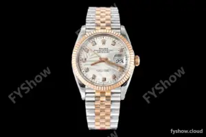 Rolex - Datejust 126231 36mm Jub Flt 904L RG/SS Silver Palm/Dia VSF VS3235