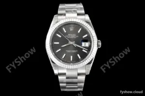 Rolex - Datejust 126334 41mm Oys Flt 904L SS/SS Grey/Stk VSF VS3235