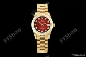 Rolex - Datejust Ladies 278278 31mm Pre Flt YG/YG Red/Dia GMF A2824