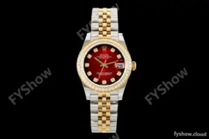 Rolex - Datejust Ladies 278383 31mm Jub Dia YG/SS Red/Dia GMF A2824