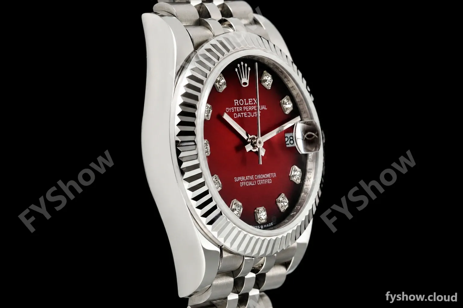 Rolex - Datejust Ladies 278274 31mm Jub Flt SS/SS Red/Dia GMF A2824 - Image 2