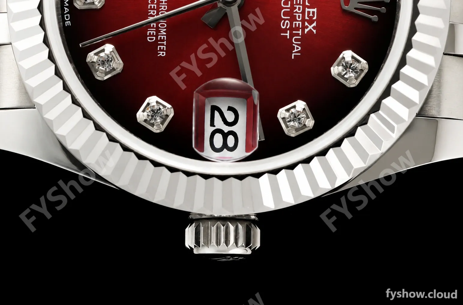 Rolex - Datejust Ladies 278274 31mm Jub Flt SS/SS Red/Dia GMF A2824 - Image 3