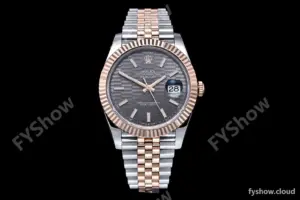 Rolex - DJ2 41mm Jub Flt 904L RG/SS P-Grey/Stk VSF VS3235