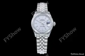 Rolex - DJ Ladies 28mm Jub Flt 904L SS/SS White/Stk GMF A2671