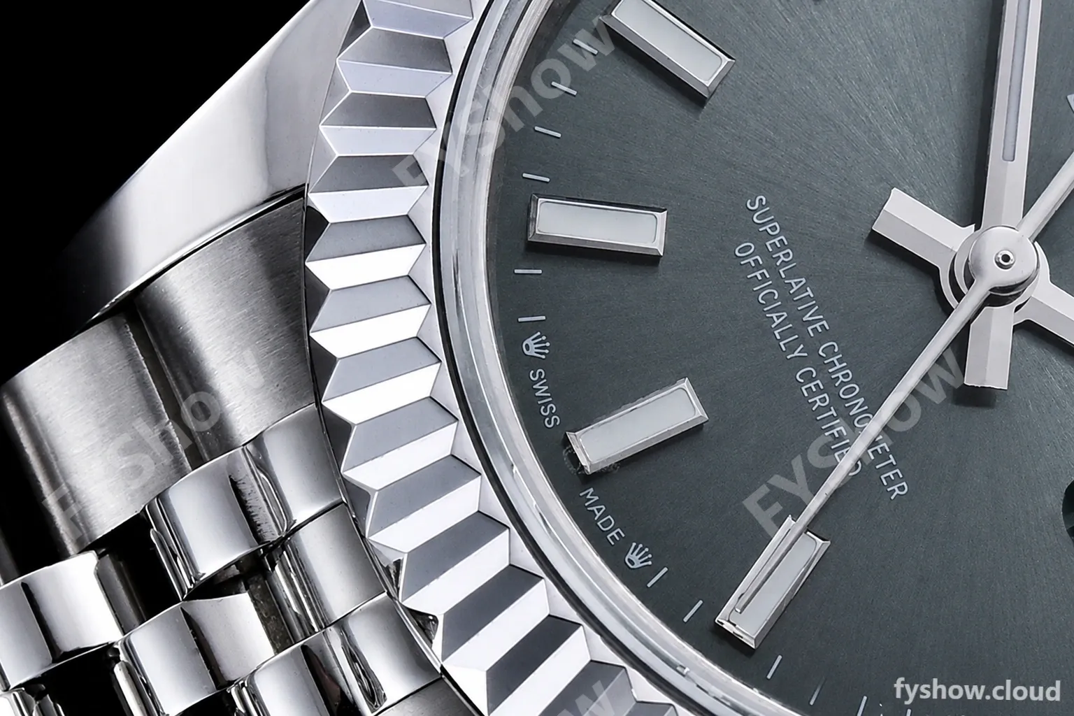Rolex - DJ Ladies 28mm Jub Flt 904L SS/SS Green/Stk GMF A2671 - Image 7