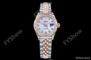 Rolex - DJ Ladies 28mm Jub Flt 904L RG/SS M-Wht/Dia GMF A2671