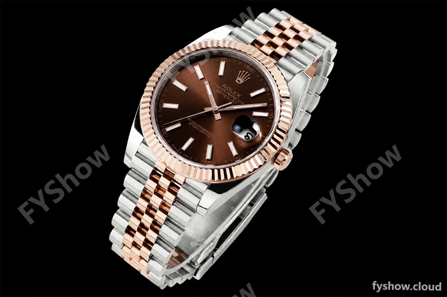 Rolex - DJ2 41mm 126331 Jub Flt 316L RG/SS Chocolate/Stk A+F VR3235 - Image 2
