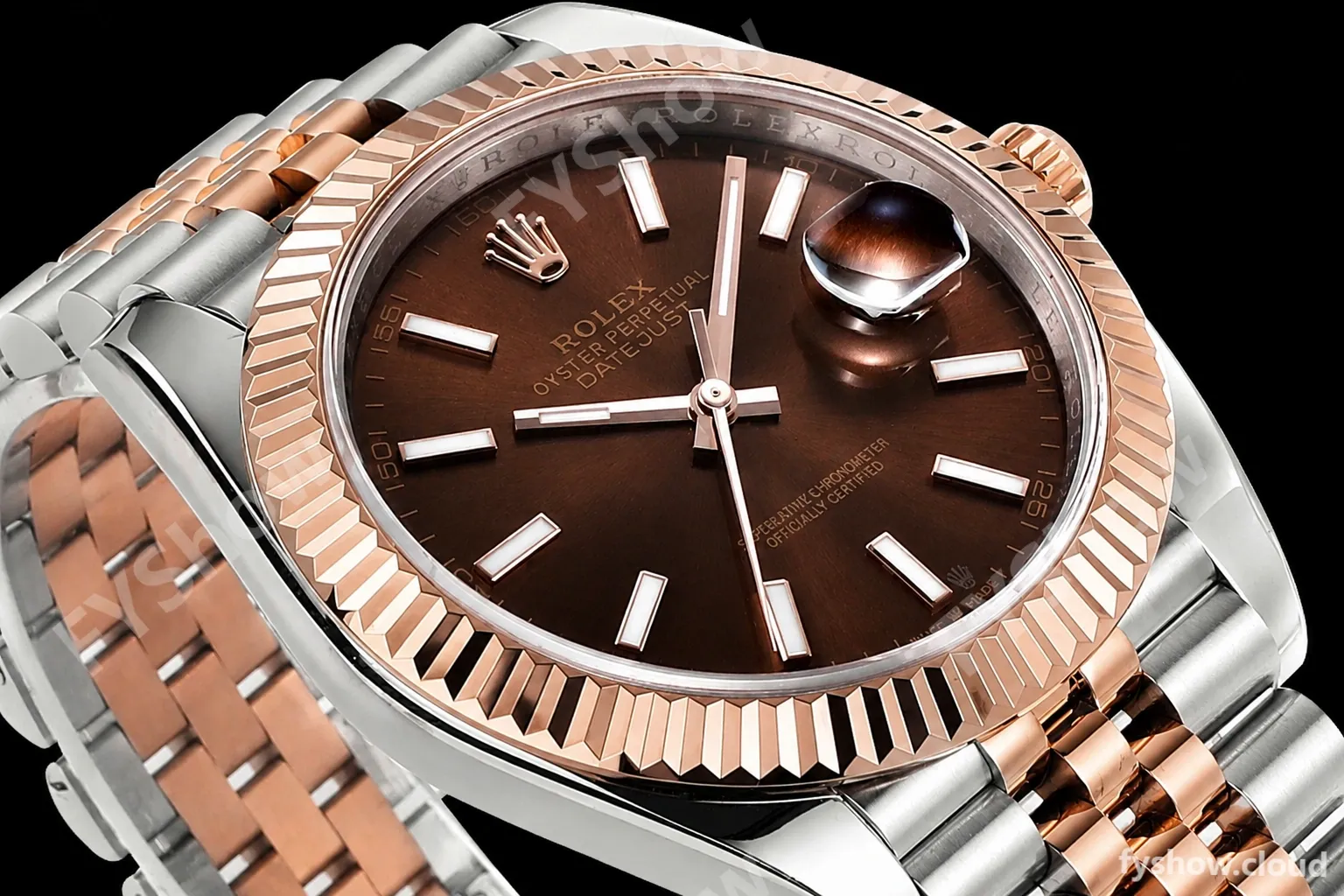 Rolex - DJ2 41mm 126331 Jub Flt 316L RG/SS Chocolate/Stk A+F VR3235 - Image 5