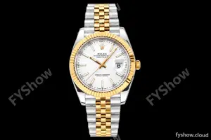 Rolex - DJ2 41mm 126333 Jub Flt 316L YG/SS Wht/Stk A+F VR3235
