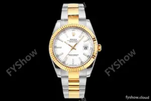 Rolex - DJ2 41mm 126333 Oys Flt 316L YG/SS Wht/Stk A+F VR3235