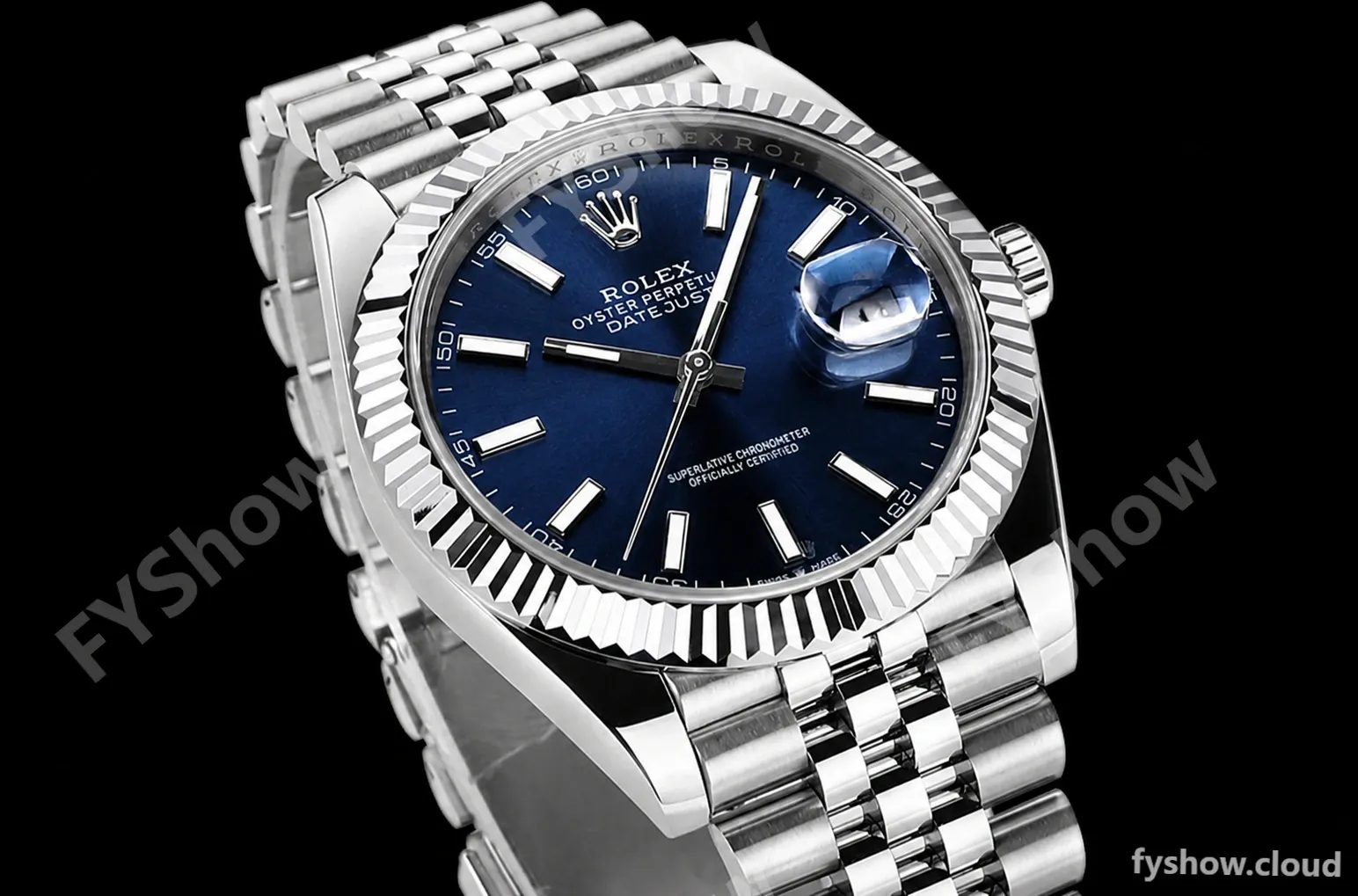 Rolex - DJ2 41mm 126334 Jub Flt 316L SS/SS Blue/Stk A+F VR3235 - Image 3