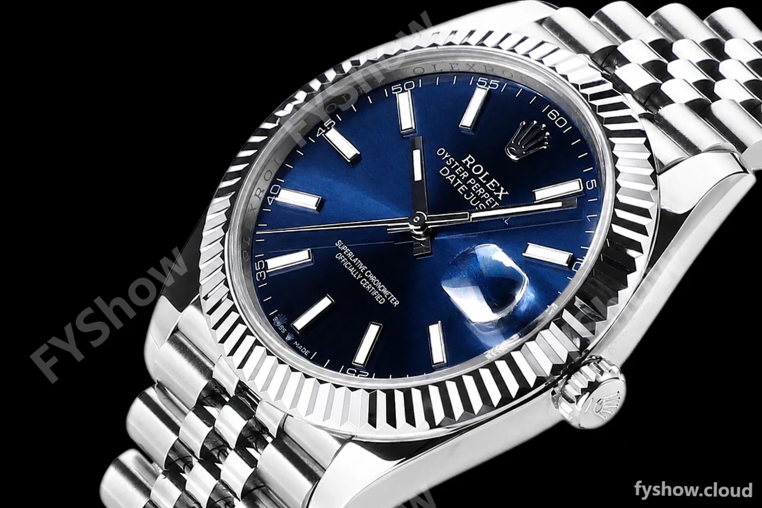 Rolex - DJ2 41mm 126334 Jub Flt 316L SS/SS Blue/Stk A+F VR3235 - Image 4