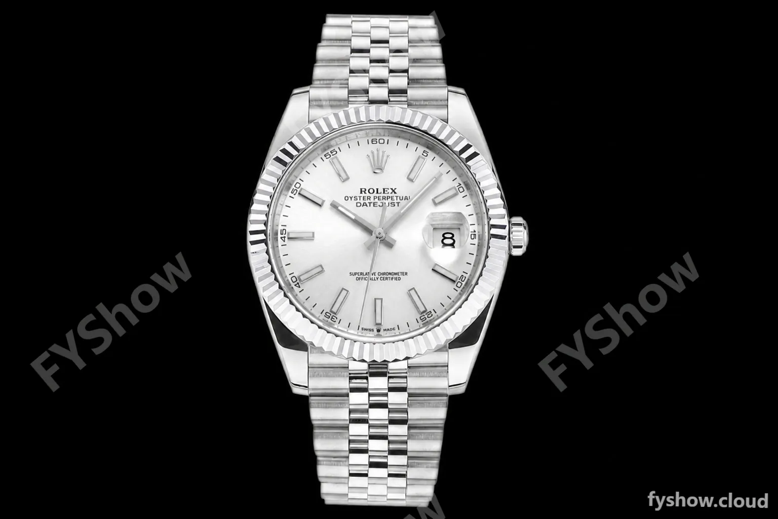 Rolex - DJ2 41mm 126334 Jub Flt 316L SS/SS Silv/Stk A+F VR3235