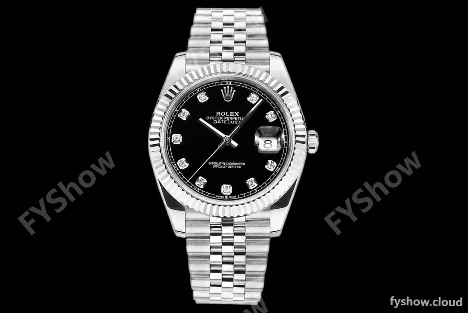 Rolex - DJ2 41mm 126334 Jub Flt 316L SS/SS Black/Dia A+F VR3235