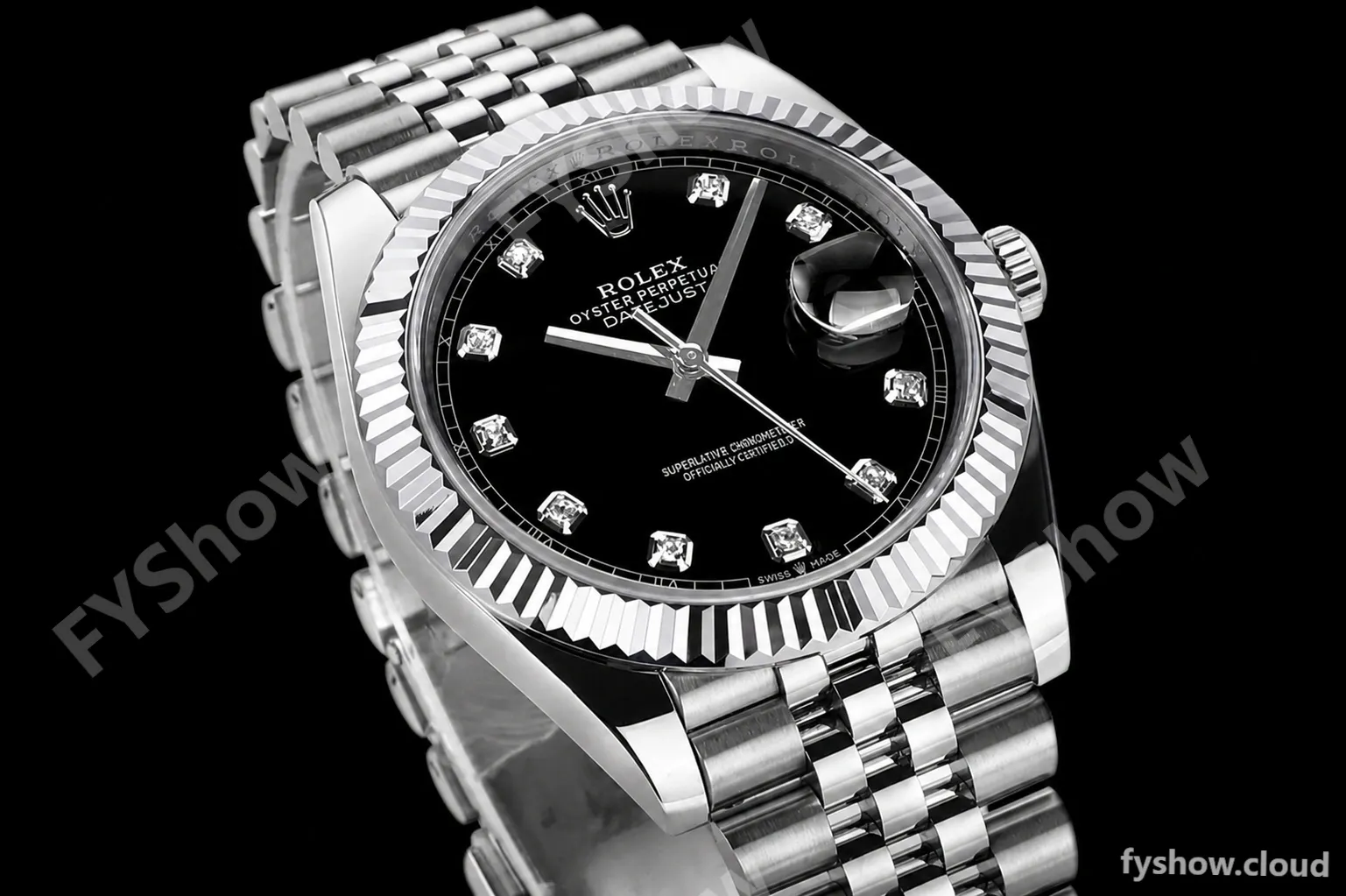 Rolex - DJ2 41mm 126334 Jub Flt 316L SS/SS Black/Dia A+F VR3235 - Image 3