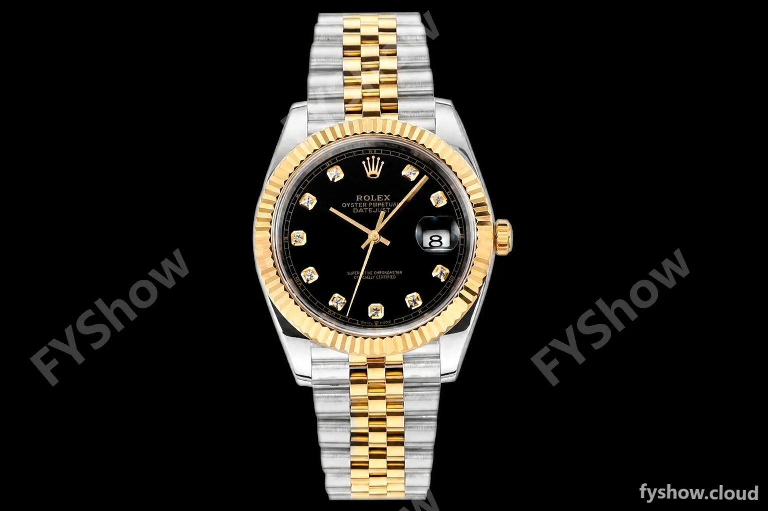 Rolex - DJ2 41mm 126333 Jub Flt 316L YG/SS Black/Dia A+F VR3235