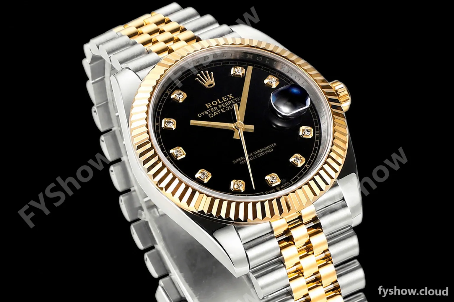 Rolex - DJ2 41mm 126333 Jub Flt 316L YG/SS Black/Dia A+F VR3235 - Image 3