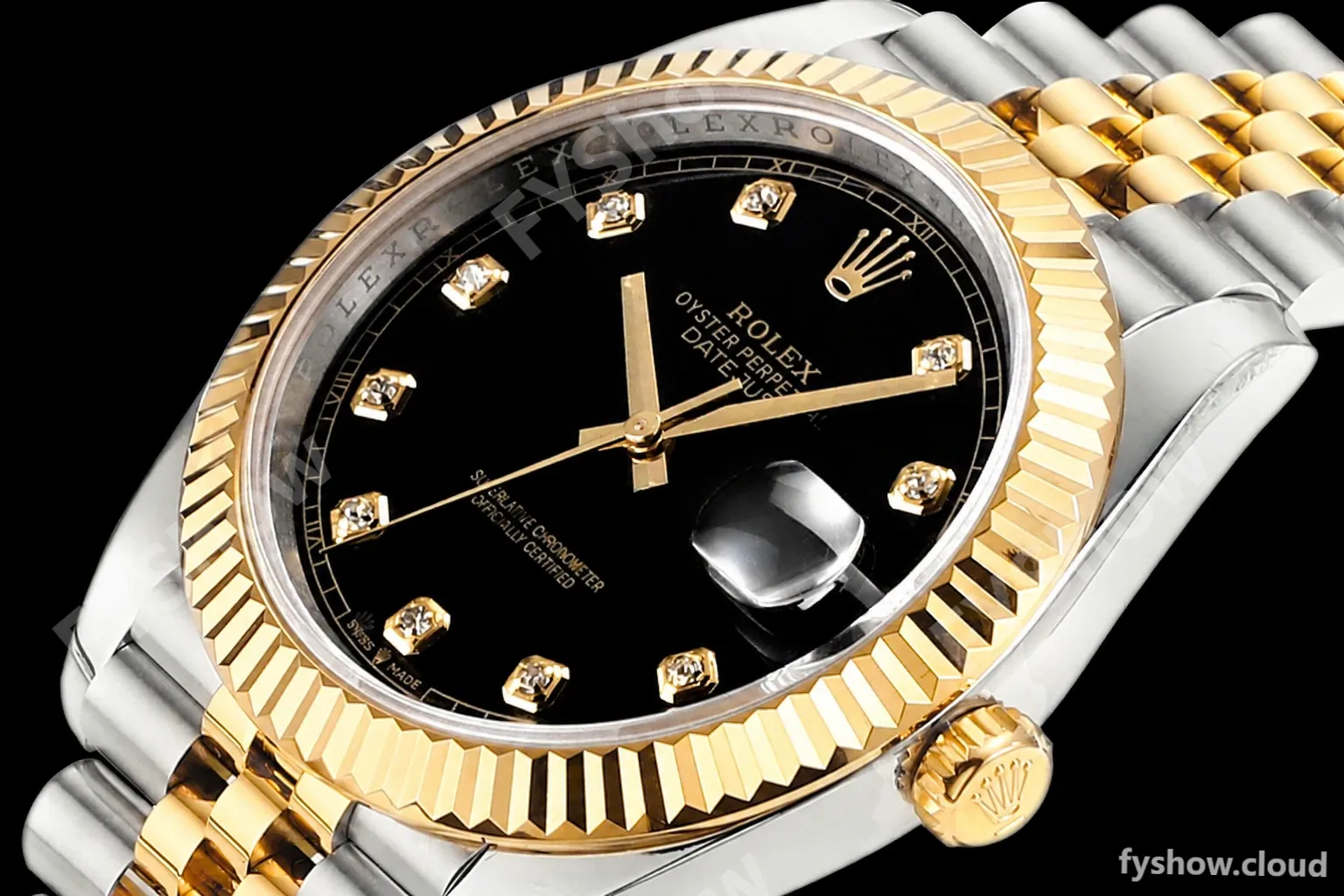 Rolex - DJ2 41mm 126333 Jub Flt 316L YG/SS Black/Dia A+F VR3235 - Image 4