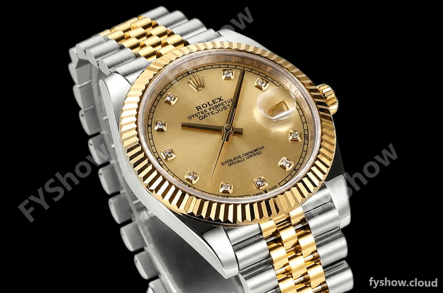 Rolex - DJ2 41mm 126333 Jub Flt 316L YG/SS Champane/Dia A+F VR3235 - Image 3