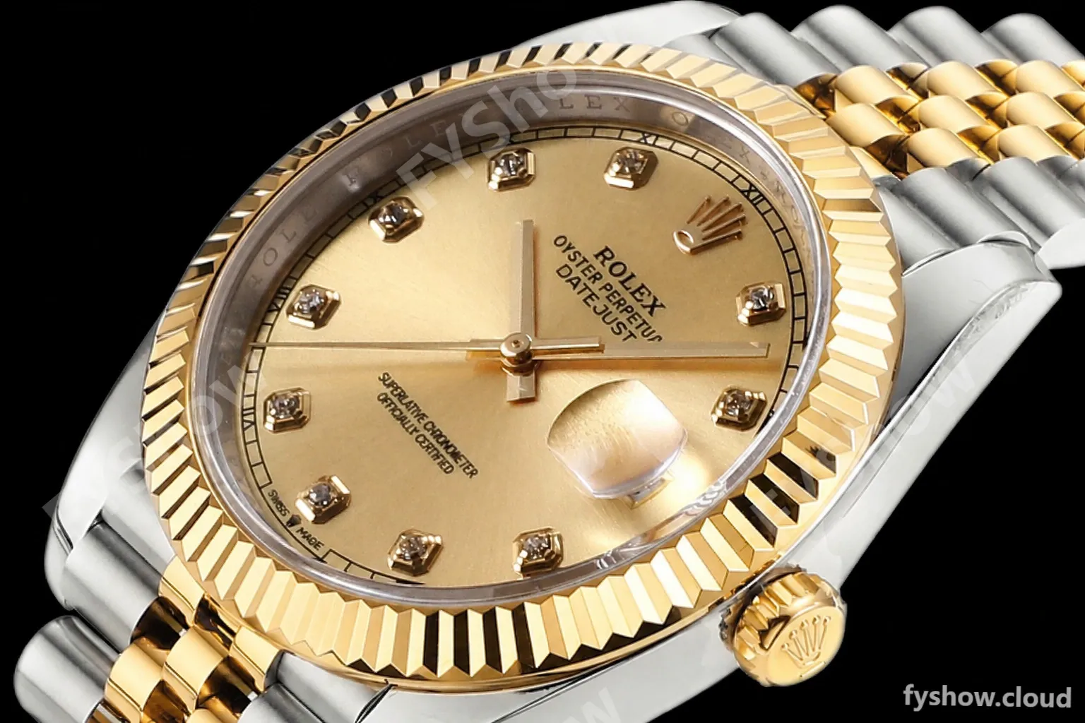 Rolex - DJ2 41mm 126333 Jub Flt 316L YG/SS Champane/Dia A+F VR3235 - Image 4