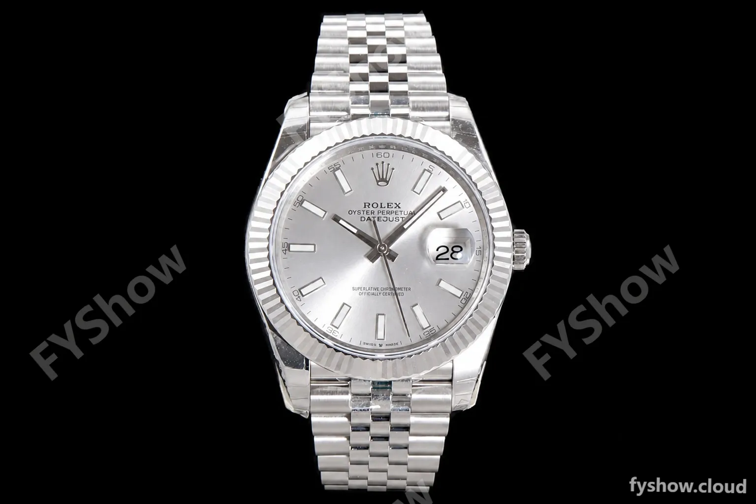 Rolex - DJ2 41mm 126334 Jub Flt 904L SS/SS Silv/Stk ARF VR3235