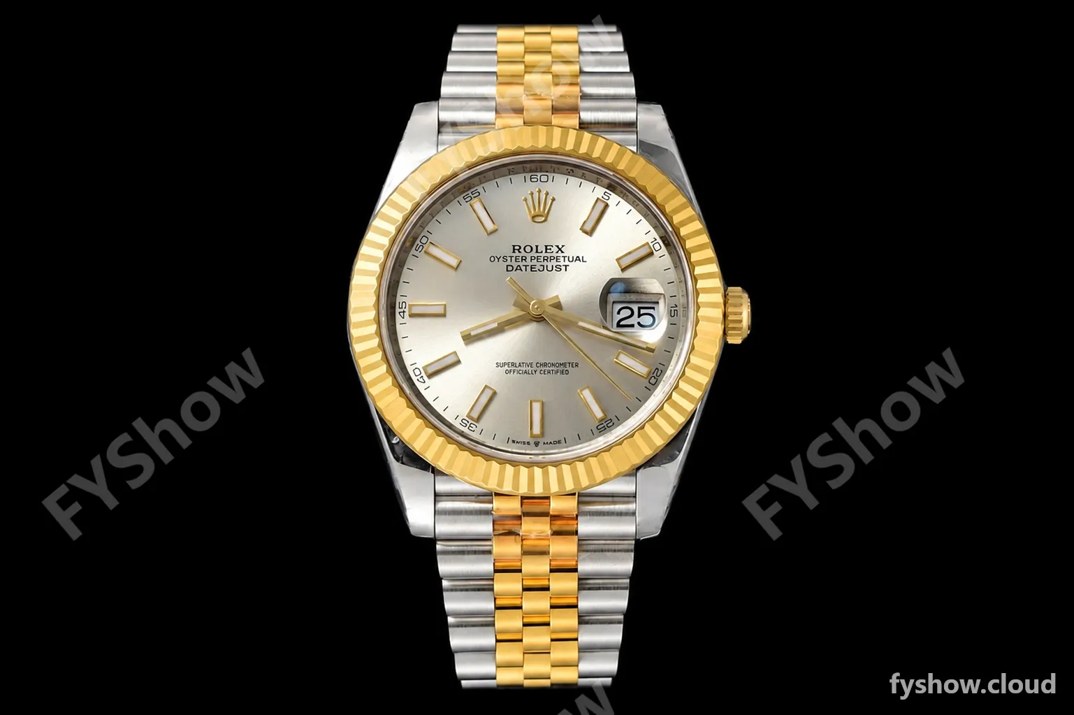 Rolex - Datejust 126333 41mm Jub Flt 904L YG/SS Silv/Stk VSF VS3235