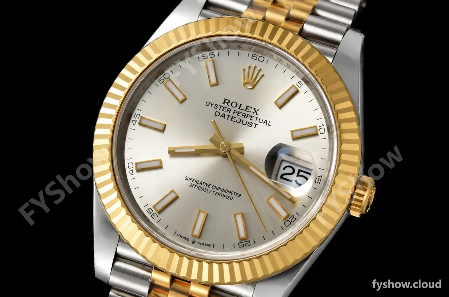Rolex - Datejust 126333 41mm Jub Flt 904L YG/SS Silv/Stk VSF VS3235 - Image 3
