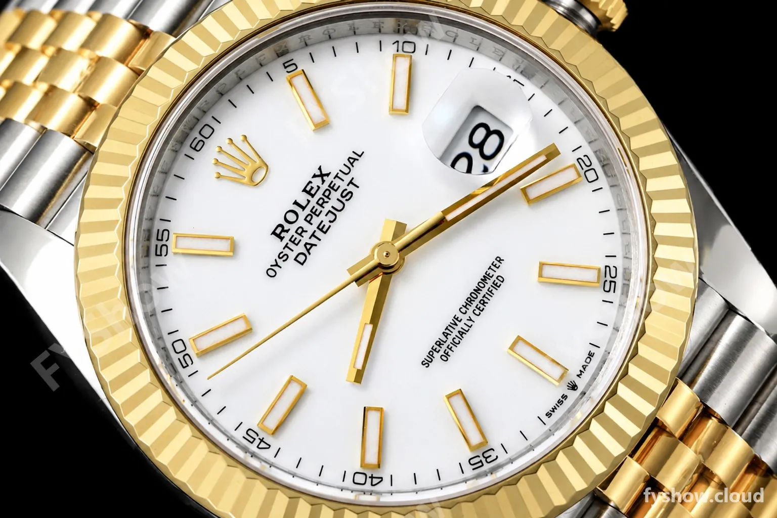 Rolex - Datejust 126333 41mm Jub Flt 904L YG/SS Wht/Stk VSF VS3235 - Image 7