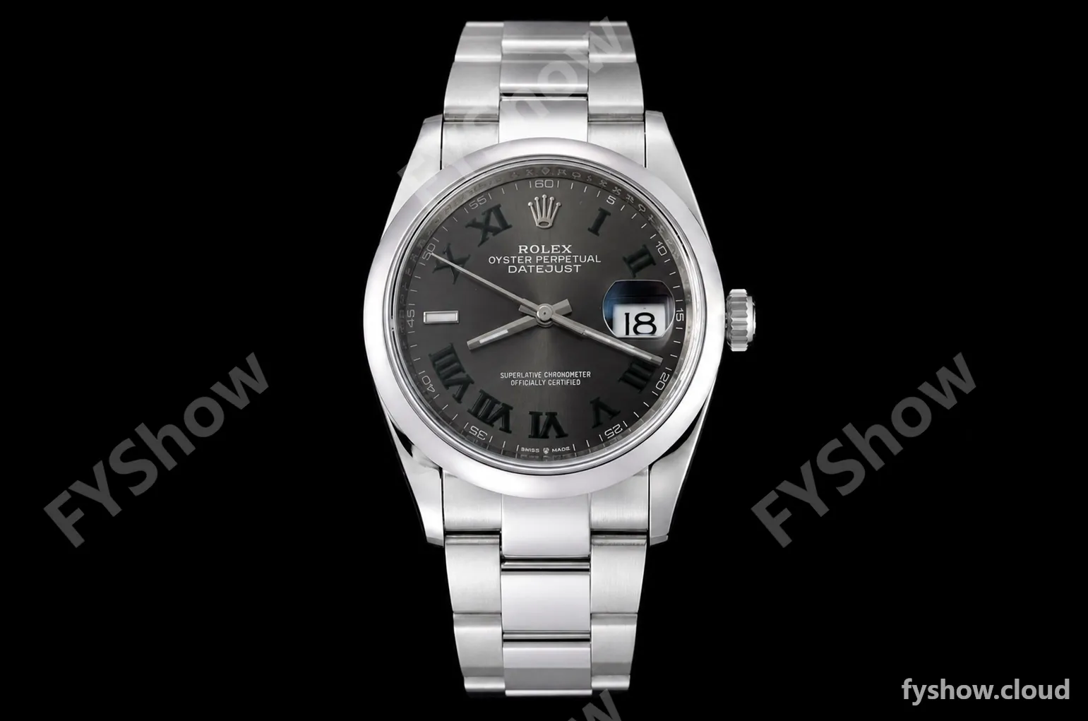 Rolex - Datejust 36mm 126200 Wimbledon Oys Smt 904L SS/SS Grey/Rmn VSF VS3235