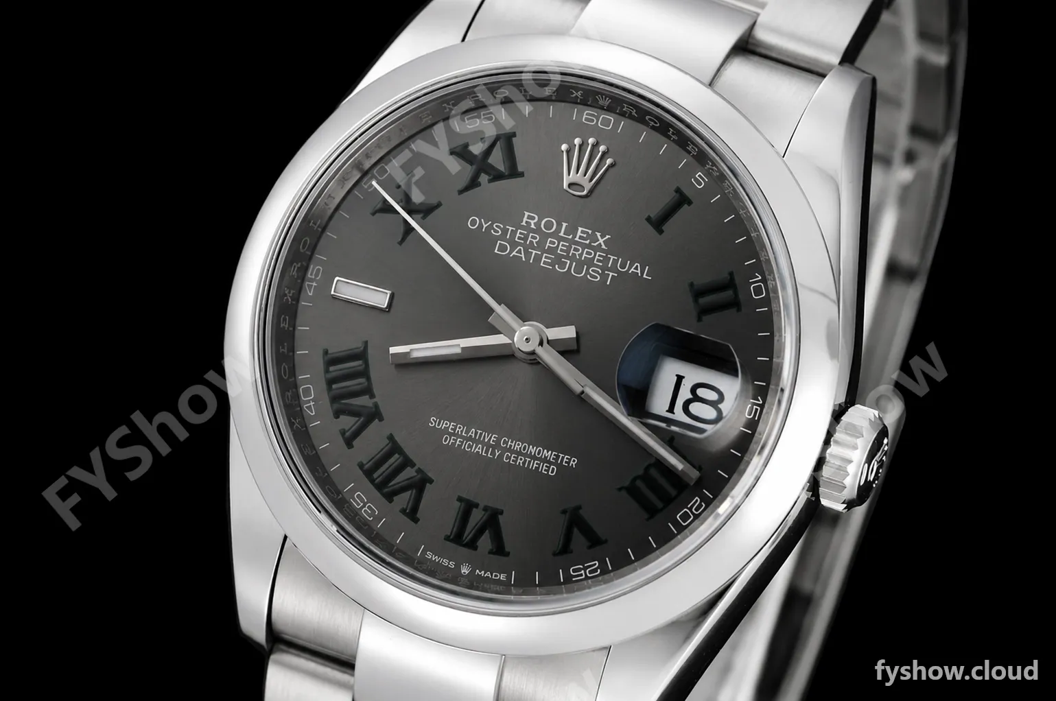 Rolex - Datejust 36mm 126200 Wimbledon Oys Smt 904L SS/SS Grey/Rmn VSF VS3235 - Image 3