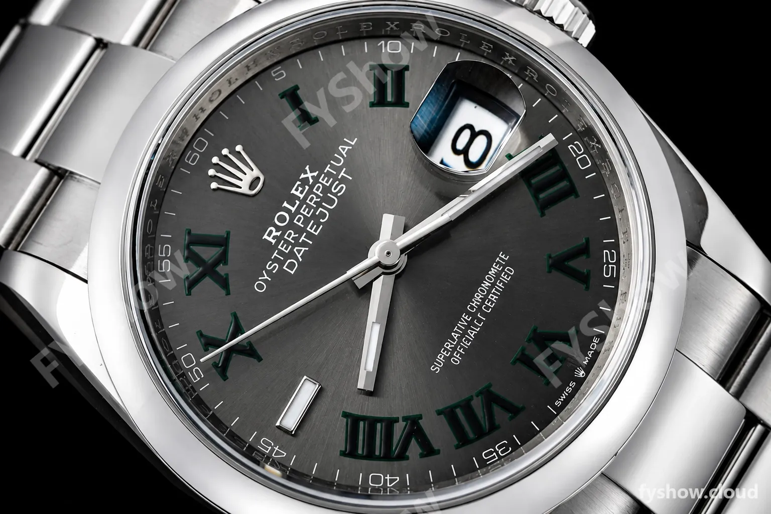 Rolex - Datejust 36mm 126200 Wimbledon Oys Smt 904L SS/SS Grey/Rmn VSF VS3235 - Image 4