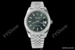 Rolex - Datejust 126334 41mm Jub Flt 904L SS/SS Grn/Stk VSF VS3235