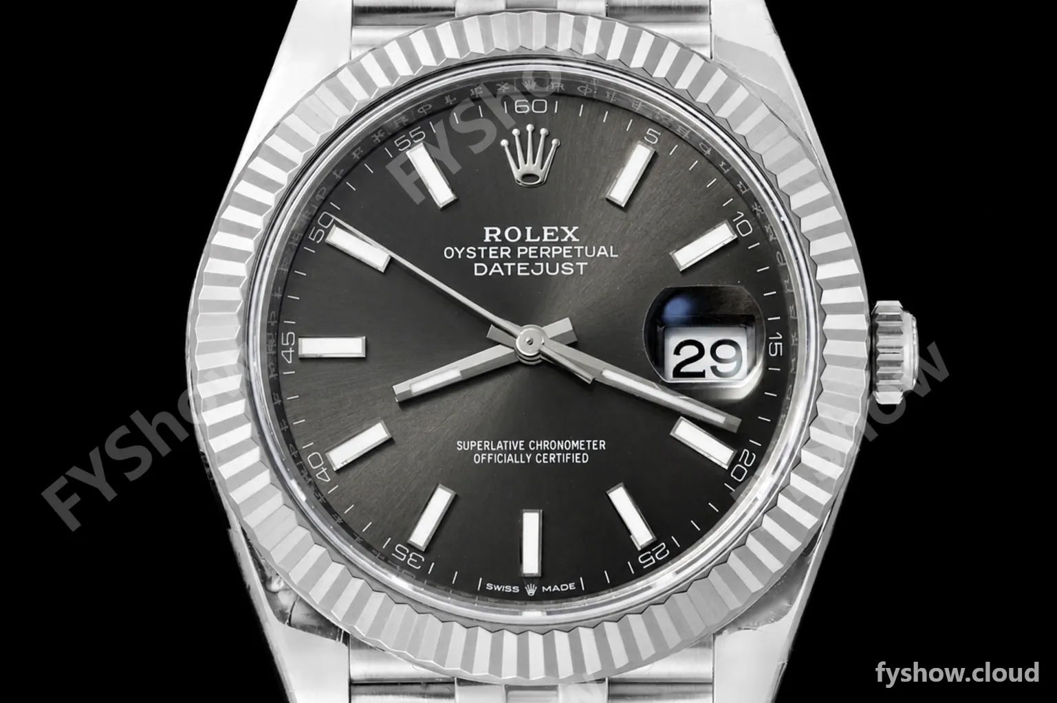 Rolex - Datejust 126334 41mm Jub Flt 904L SS/SS Grey/Stk VSF VS3235 - Image 2