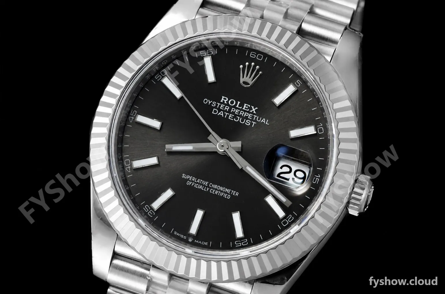 Rolex - Datejust 126334 41mm Jub Flt 904L SS/SS Grey/Stk VSF VS3235 - Image 3