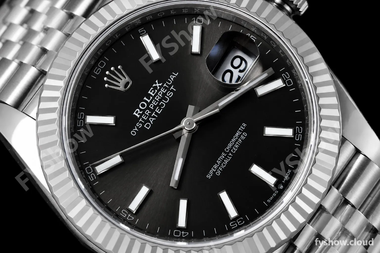 Rolex - Datejust 126334 41mm Jub Flt 904L SS/SS Grey/Stk VSF VS3235 - Image 4