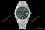 Rolex - Datejust 126334 41mm Jub Flt 904L SS/SS F-Grn/Stk VSF VS3235
