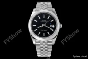 Rolex - Datejust 126300 41mm Jub Smt 904L SS/SS Blk/Stk VSF VS3235