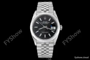 Rolex - Datejust 126234 36mm Jub Flt 904L SS/SS Black/Stk VSF VS3235