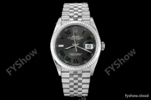 Rolex - Datejust 126234 36mm Wimbledon Jub Flt 904L SS/SS Grey/Rmn VSF VS3235