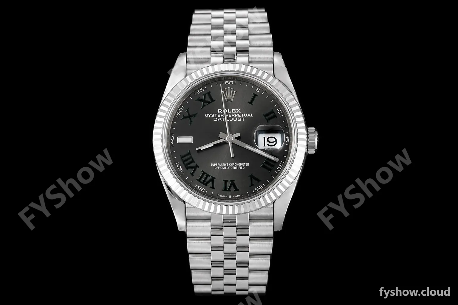 Rolex - Datejust 126234 36mm Wimbledon Jub Flt 904L SS/SS Grey/Rmn VSF VS3235
