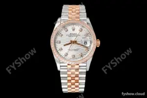 Rolex - Datejust 126281 36mm Jub Diamond 904L RG/Dia F-Silv/Dia VSF VS3235