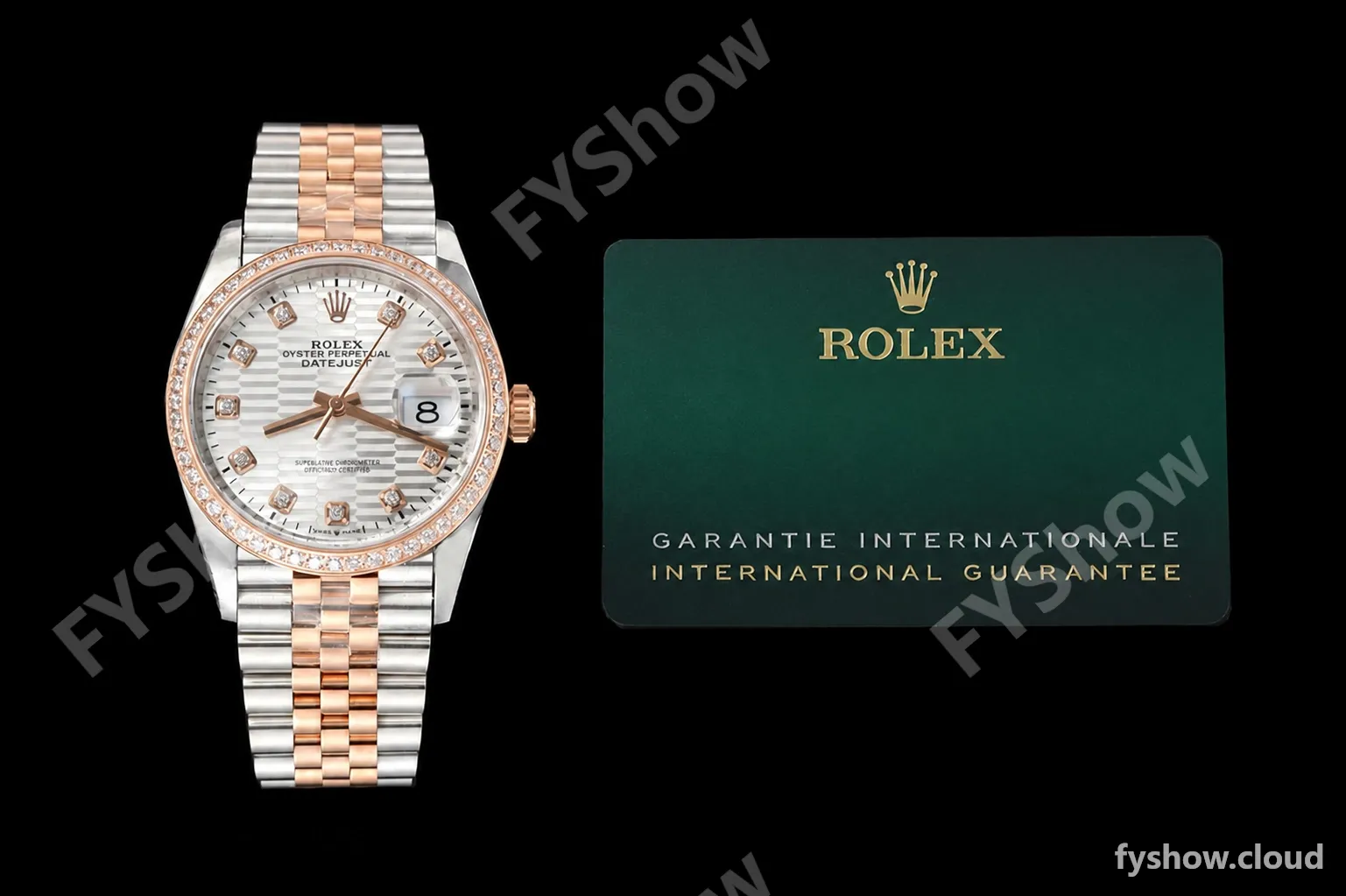 Rolex - Datejust 126281 36mm Jub Diamond 904L RG/Dia F-Silv/Dia VSF VS3235 - Image 29