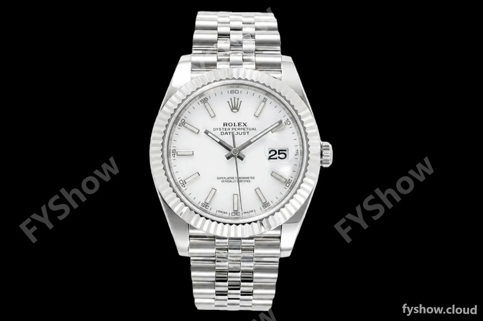 Rolex - Datejust 126334 41mm Jub Flt 904L SS/SS Wht/Stk ZF A2824
