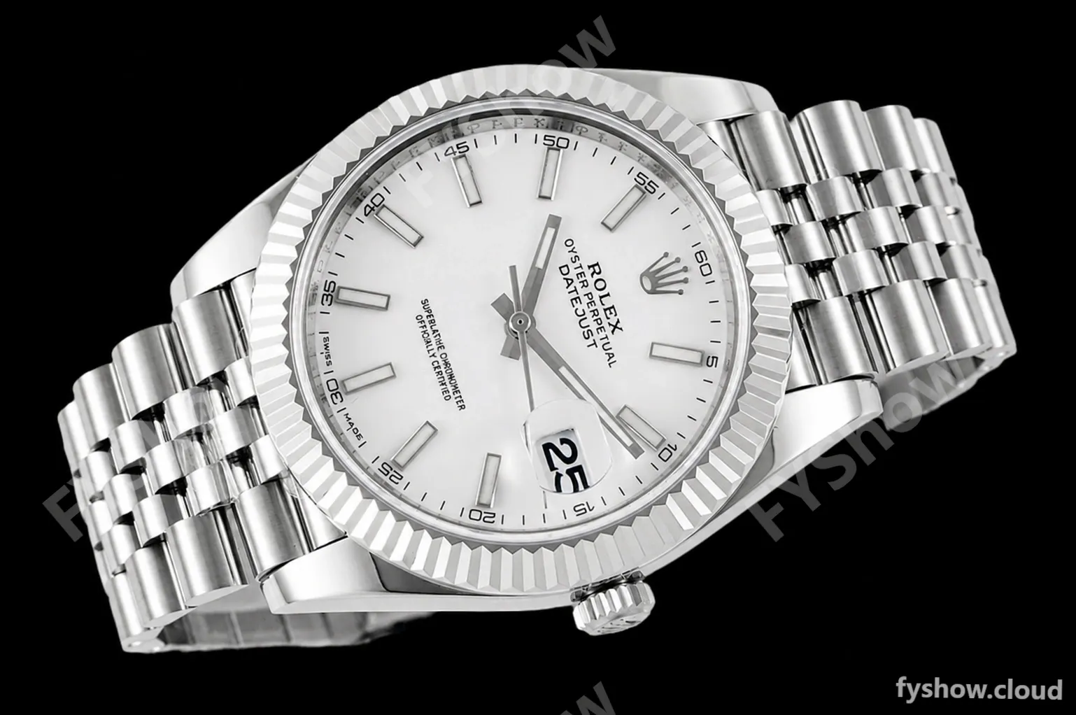 Rolex - Datejust 126334 41mm Jub Flt 904L SS/SS Wht/Stk ZF A2824 - Image 3
