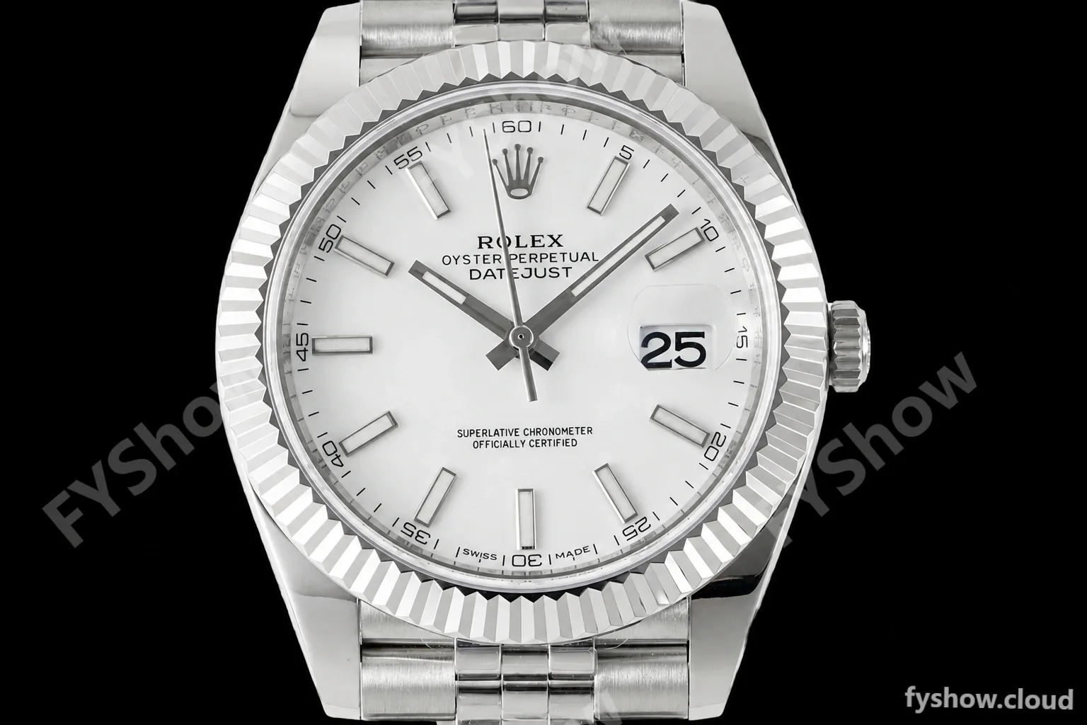 Rolex - Datejust 126334 41mm Jub Flt 904L SS/SS Wht/Stk ZF A2824 - Image 5
