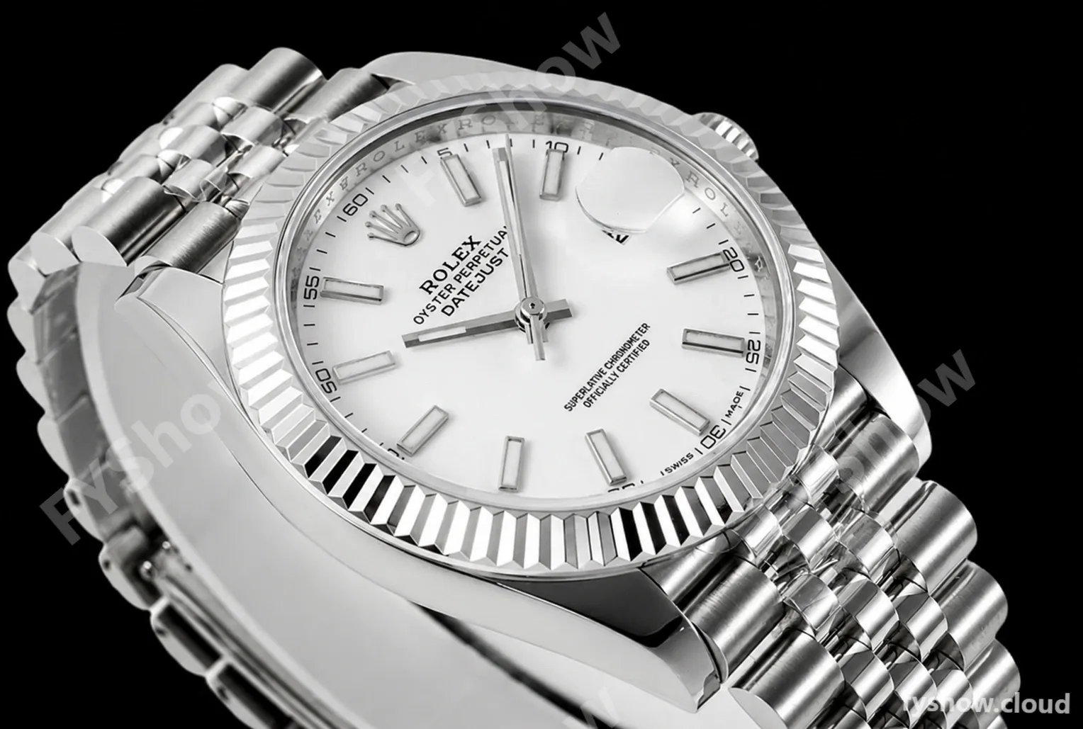 Rolex - Datejust 126334 41mm Jub Flt 904L SS/SS Wht/Stk ZF A2824 - Image 6