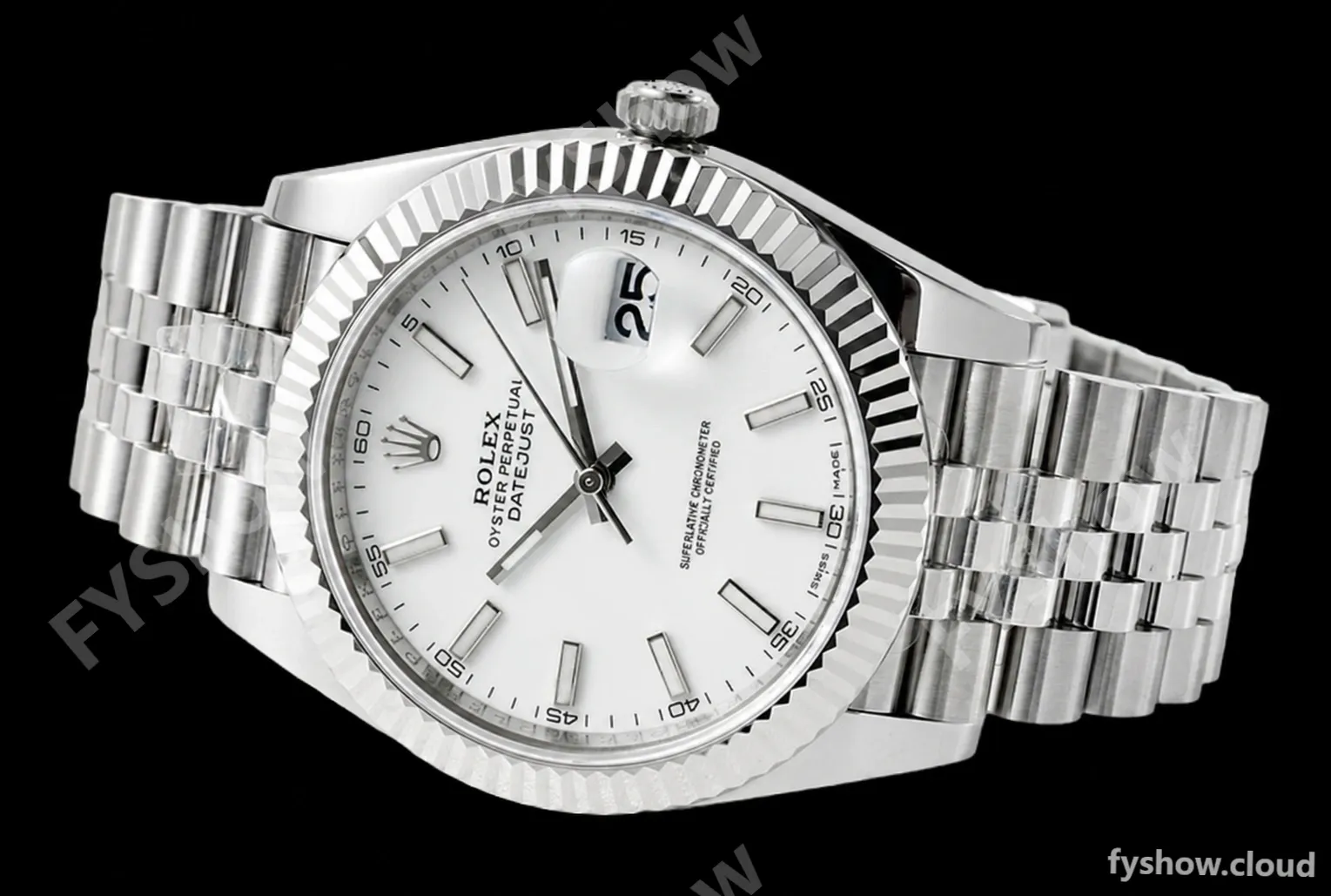 Rolex - Datejust 126334 41mm Jub Flt 904L SS/SS Wht/Stk ZF A2824 - Image 7