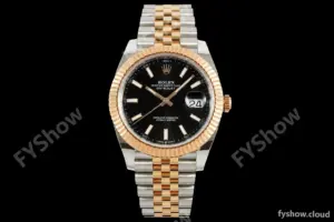 Rolex - Datejust 126331 41mm 904L Gain Weight Jub Flt RG/SS Blk/Stk ARF SH3235